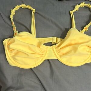 new without tags rare target yellow flower bathing suit